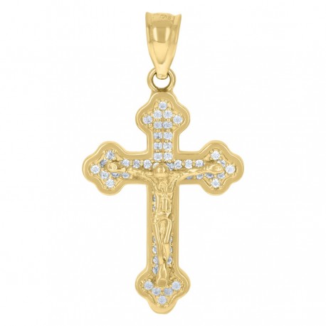 10Kt Gold Cz Pendant