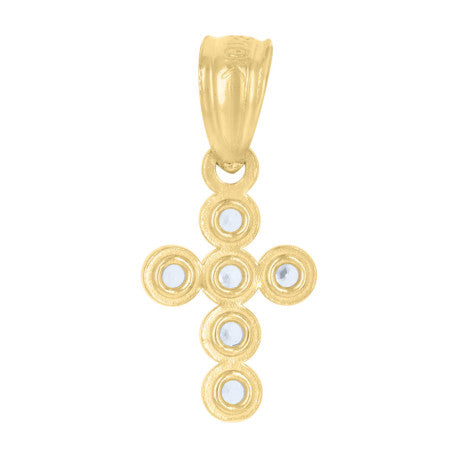10Kt Gold Cz Pendant