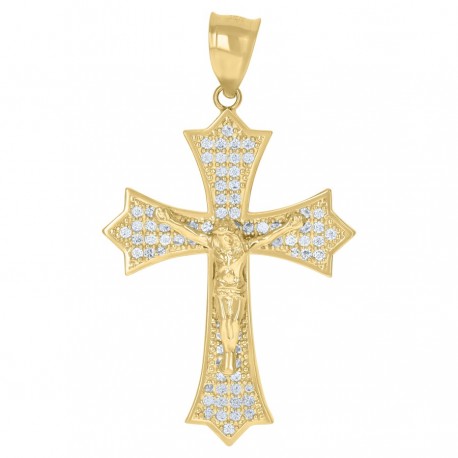10Kt Gold Cz Pendant