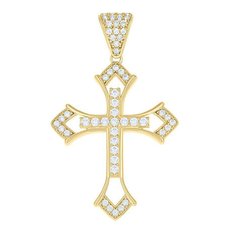 10Kt Gold Cz Pendant
