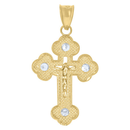 10Kt Gold Cz Pendant