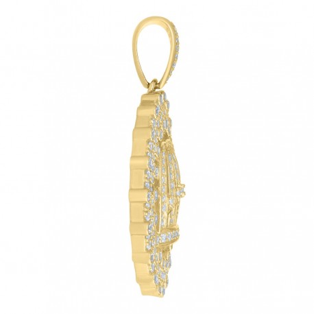 10Kt Gold Cz Pendant