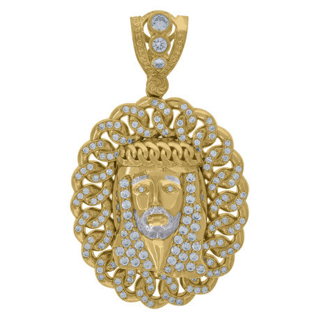10Kt Gold Cz Pendant