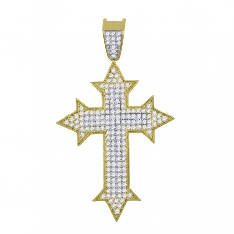 10Kt Gold Cz Pendant