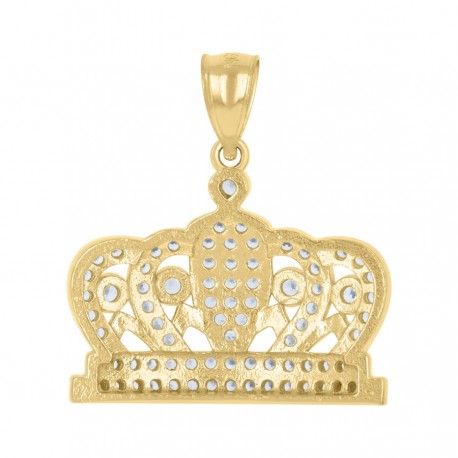 10Kt Gold Cz Pendant