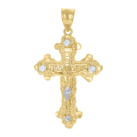 10Kt Gold Cz Pendant