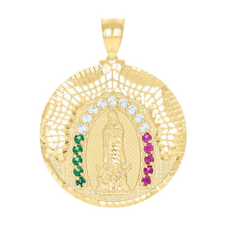 10Kt Gold Cz Pendant