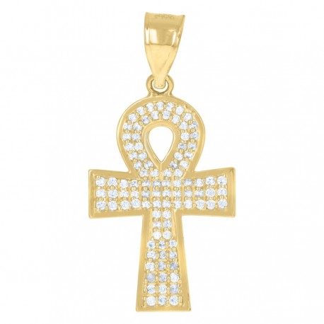 10Kt Gold Cz Pendant