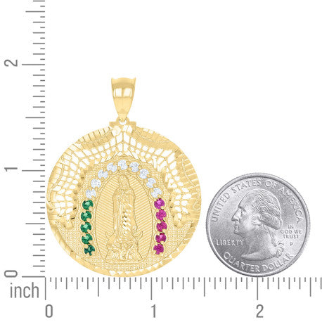 10Kt Gold Cz Pendant