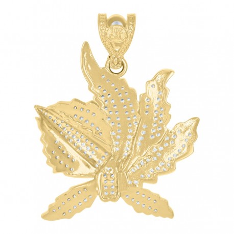10Kt Gold Cz Pendant