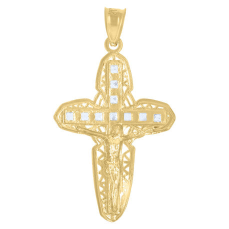 10Kt Gold Cz Pendant