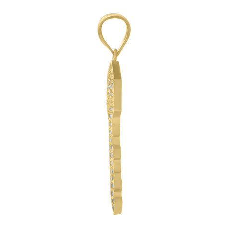 10Kt Gold Cz Pendant