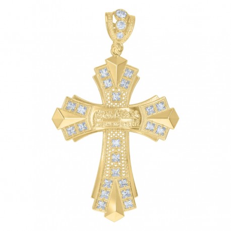 10Kt Gold Cz Pendant