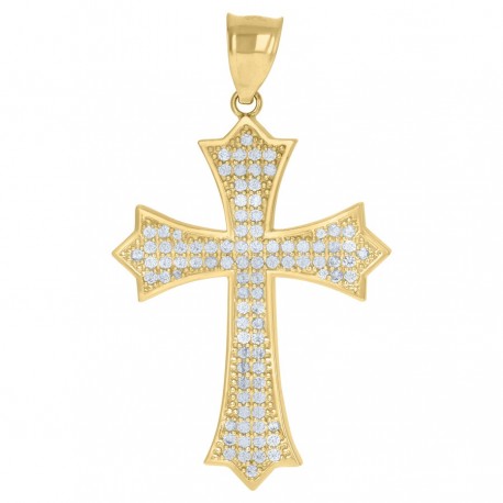 10Kt Gold Cz Pendant