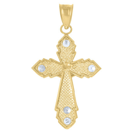 10Kt Gold Cz Pendant