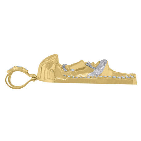 10Kt Gold Cz Pendant