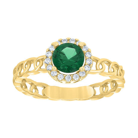 10Kt Gold Cz Ring