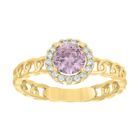 10Kt Gold Cz Ring