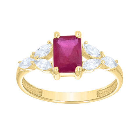 10Kt Gold Cz Ring
