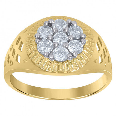 10Kt Gold Cz Ring