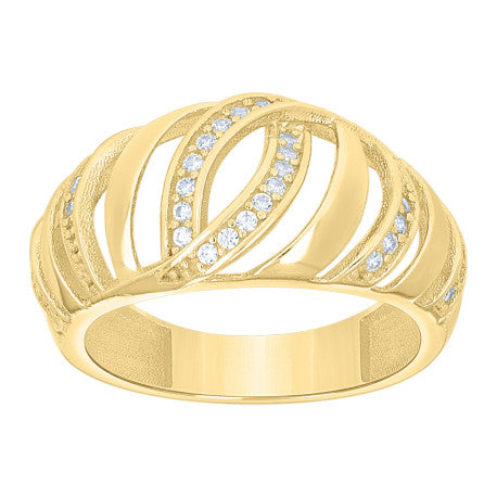 10Kt Gold Cz Ring