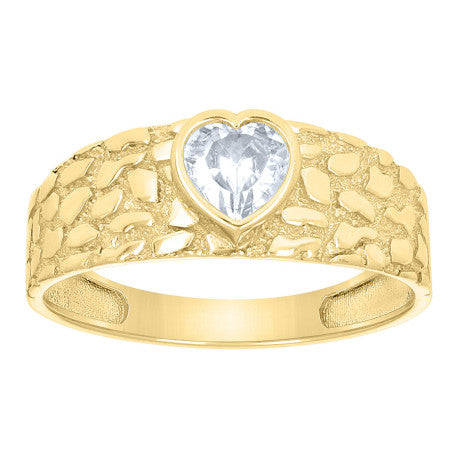 10Kt Gold Cz Ring