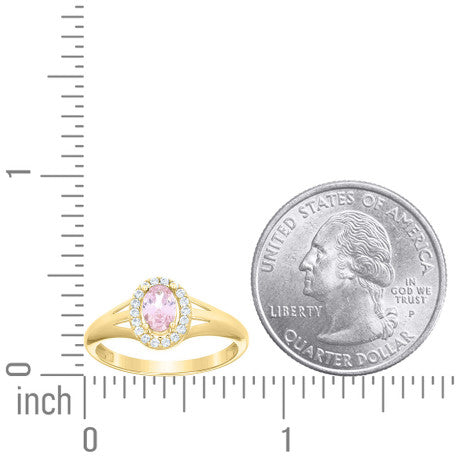 10Kt Gold Cz Ring