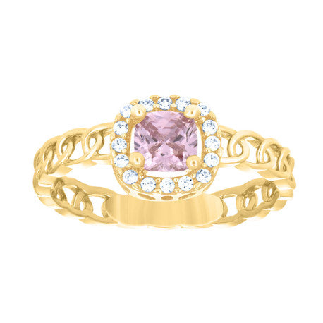 10Kt Gold Cz Ring