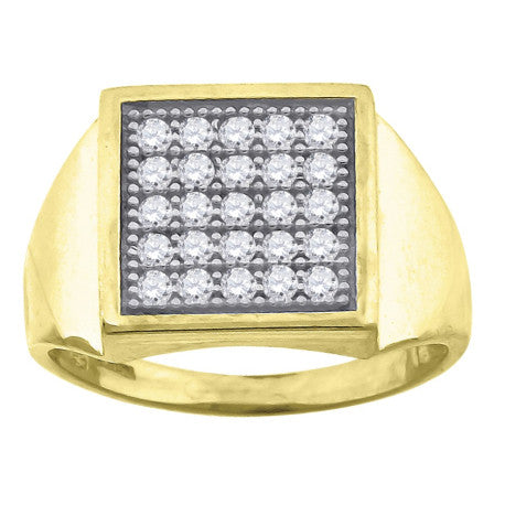 10Kt Gold Cz Ring