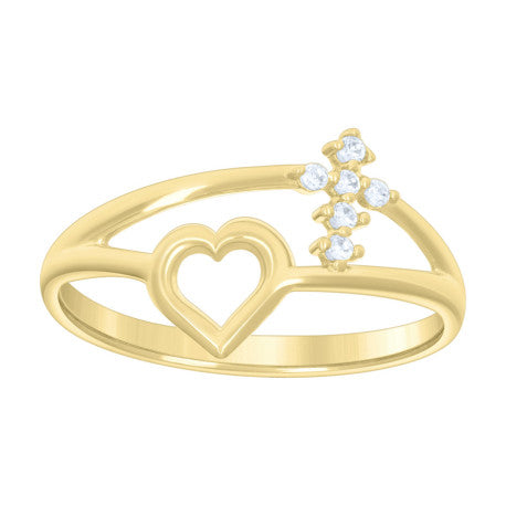 10Kt Gold Cz Ring