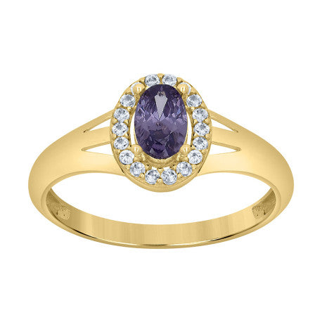 10Kt Gold Cz Ring