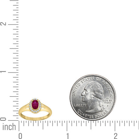 10Kt Gold Cz Ring