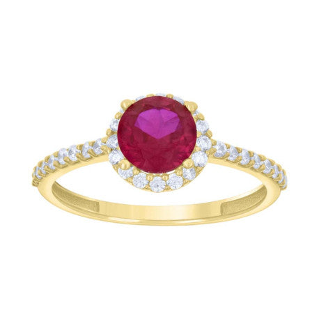 10Kt Gold Cz Ring