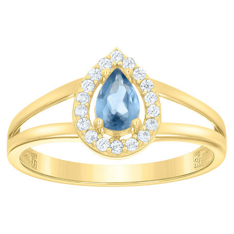 10Kt Gold Cz Ring