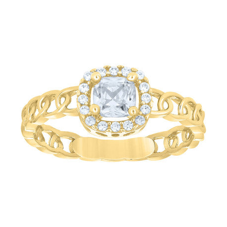10Kt Gold Cz Ring