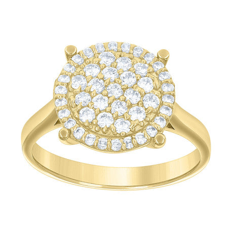 10Kt Gold Cz Ring