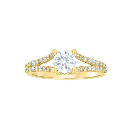 10Kt Gold Cz Ring