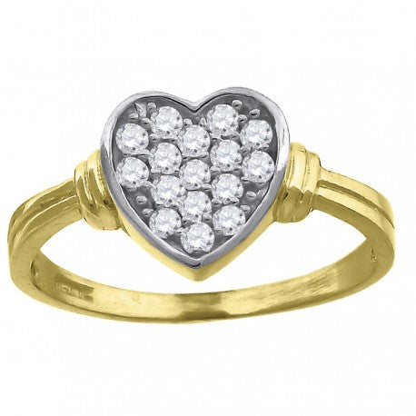 10Kt Gold Cz Ring