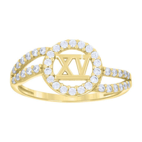 10Kt Gold Cz Ring