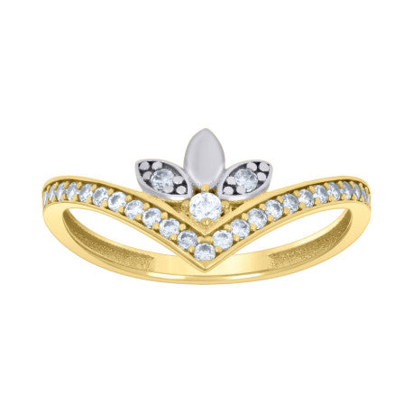 10Kt Gold Cz Ring