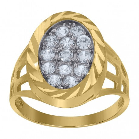 10Kt Gold Cz Ring