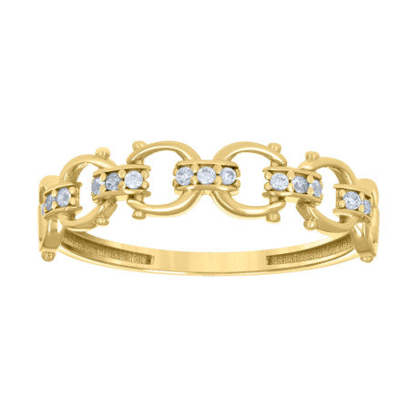 10Kt Gold Cz Ring