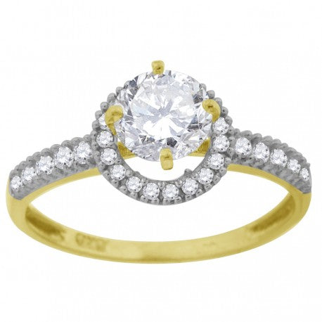 10Kt Gold Cz Ring