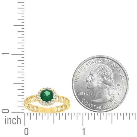 10Kt Gold Cz Ring