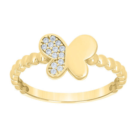 10Kt Gold Cz Ring