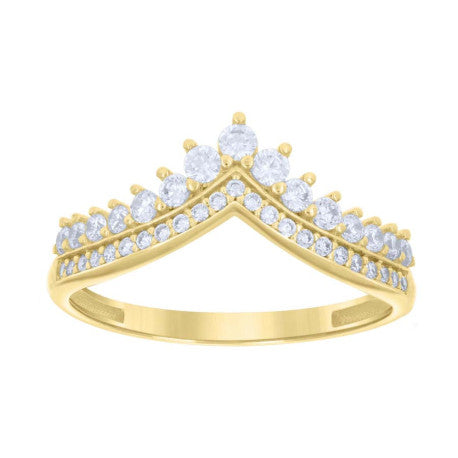 10Kt Gold Cz Ring