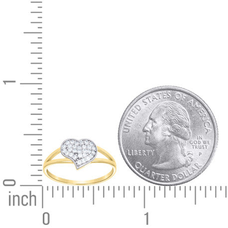 10Kt Gold Cz Ring