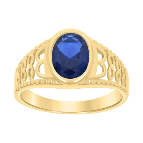 10Kt Gold Cz Baby Ring