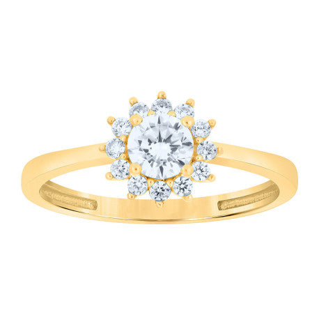 10Kt Gold Cz Ring