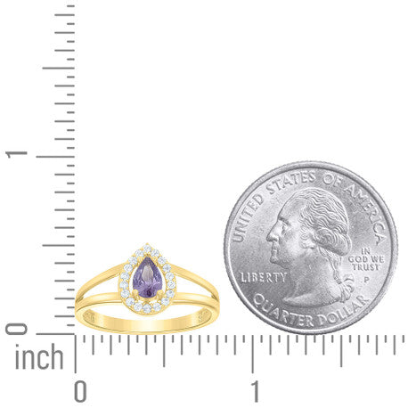10Kt Gold Cz Ring